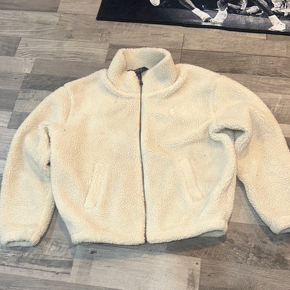 Polo Ralph Lauren Cream Sherpa Jacket